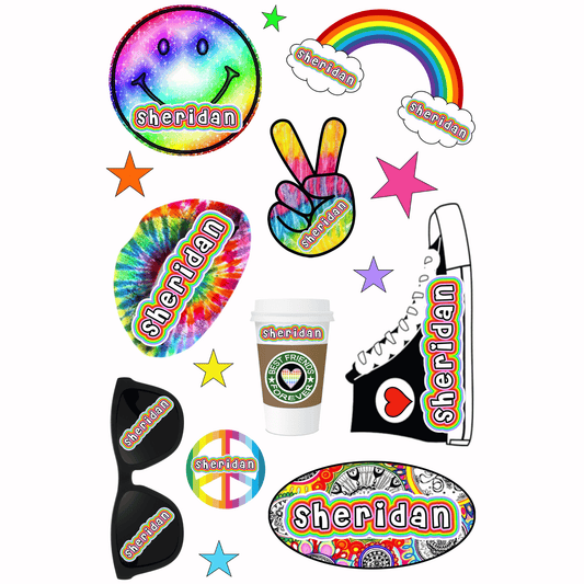 Cling It Sheet - CI 42P Rainbow Smiley