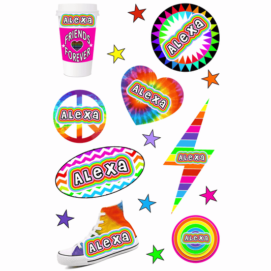 Cling It Sheet - CI 01P Rainbow Star