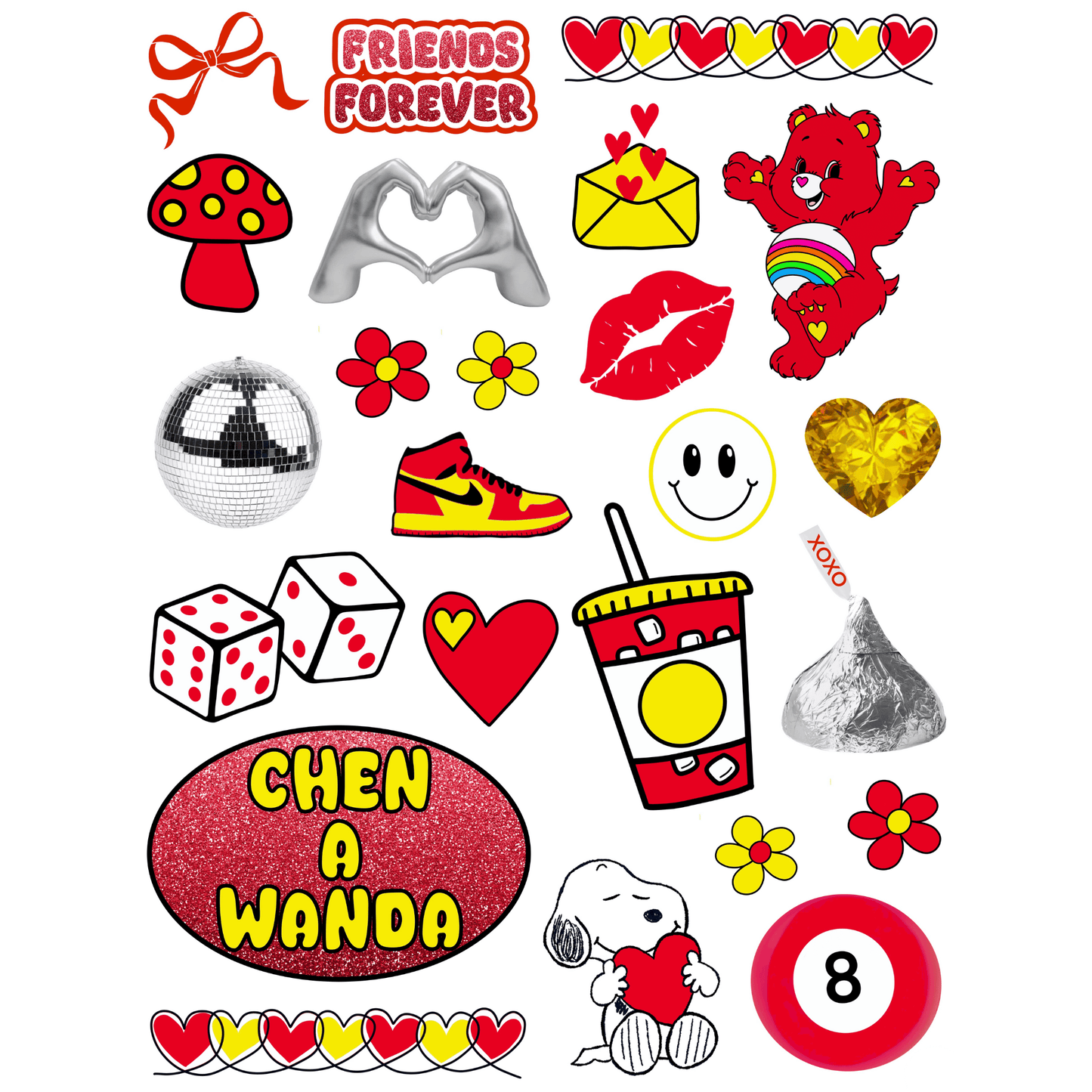 Cling It Sheet - CI 346 Camp Friends Forever (9x12)