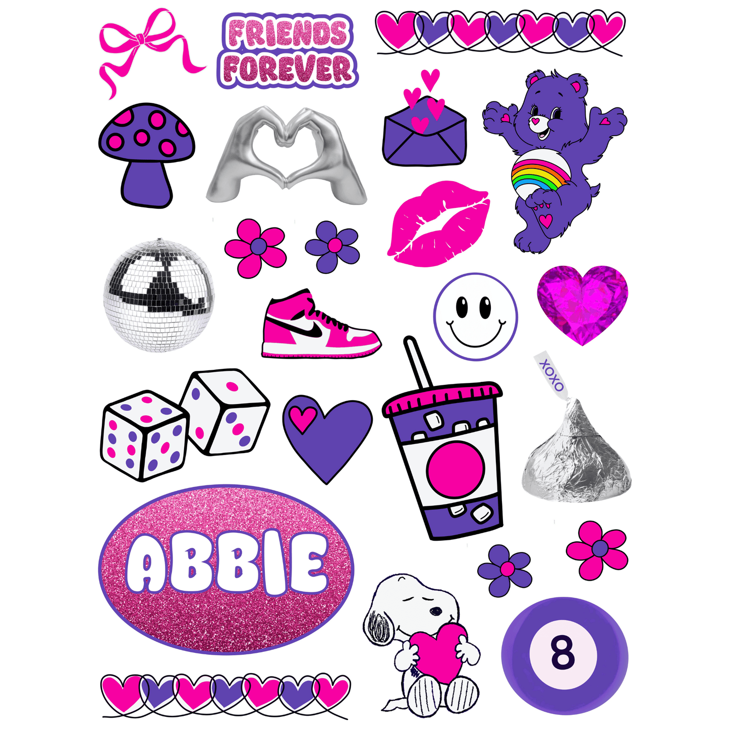 Cling It Sheet - CI 346 Camp Friends Forever (9x12)