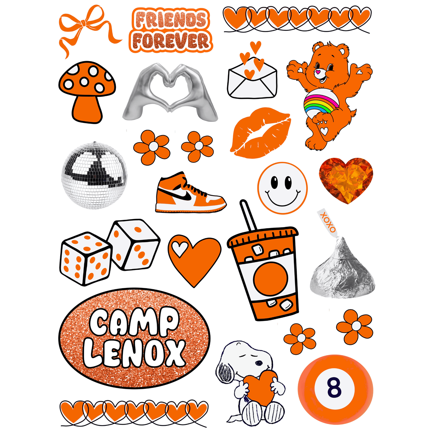 Cling It Sheet - CI 346 Camp Friends Forever (9x12)