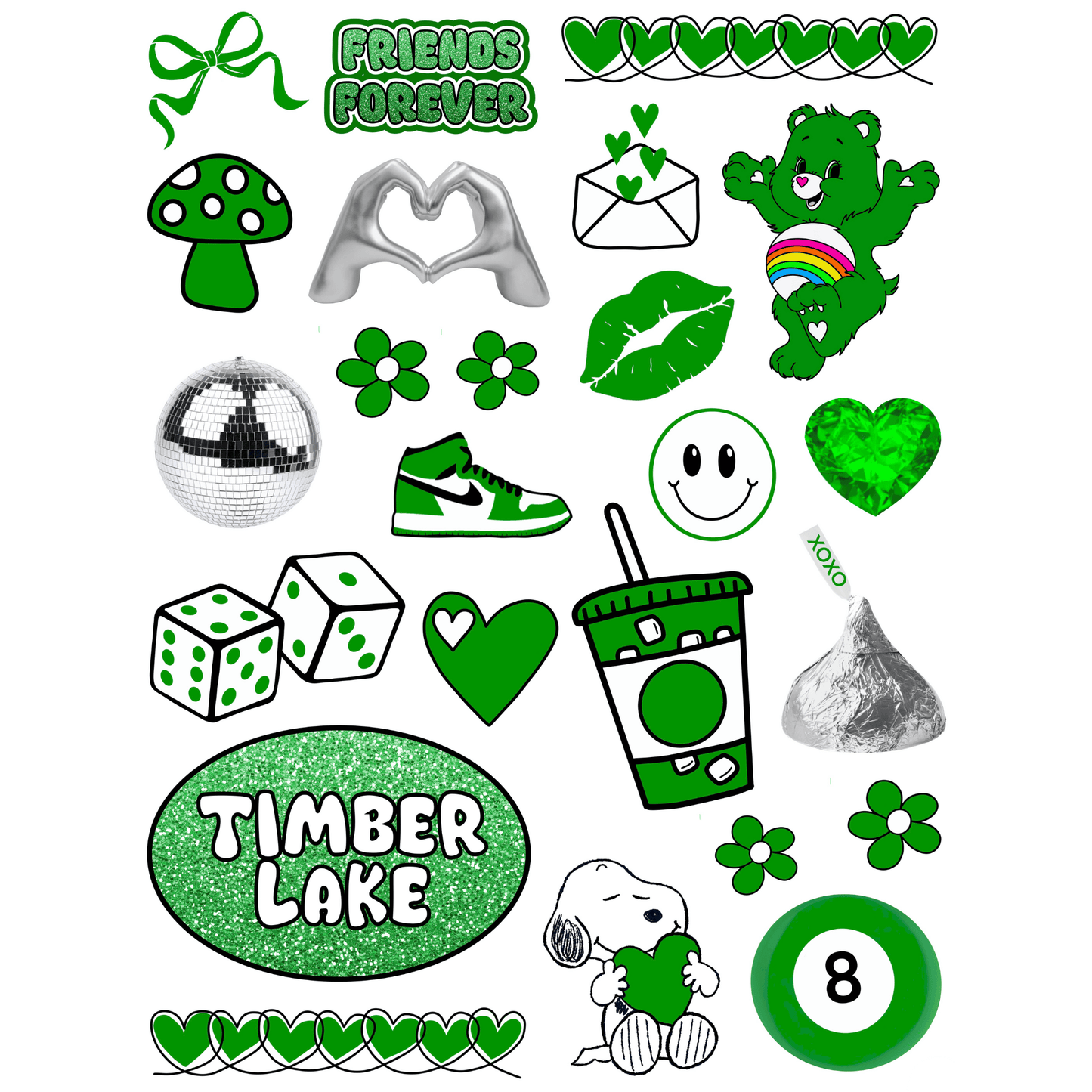 Cling It Sheet - CI 346 Camp Friends Forever (9x12)