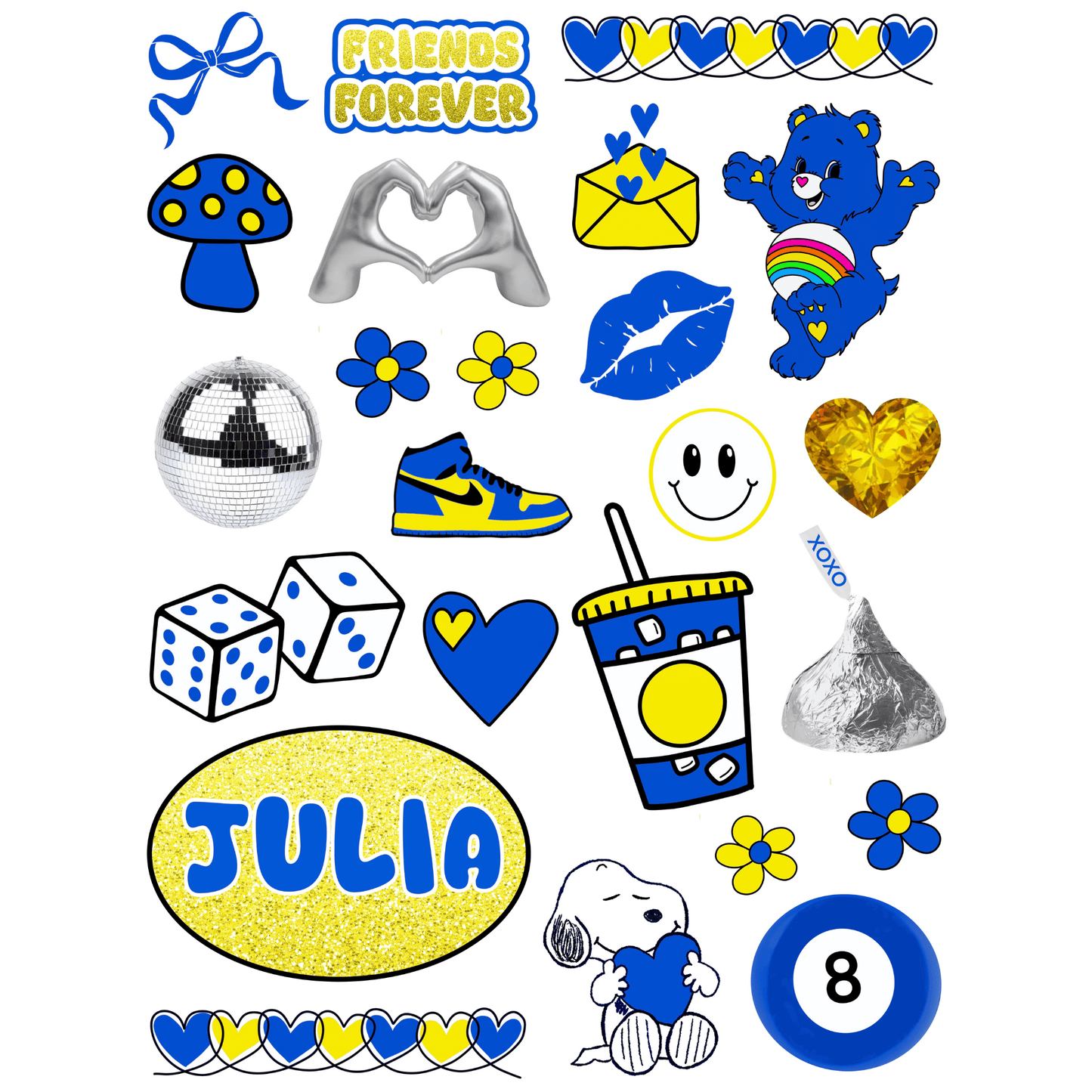 Cling It Sheet - CI 346 Camp Friends Forever (9x12)