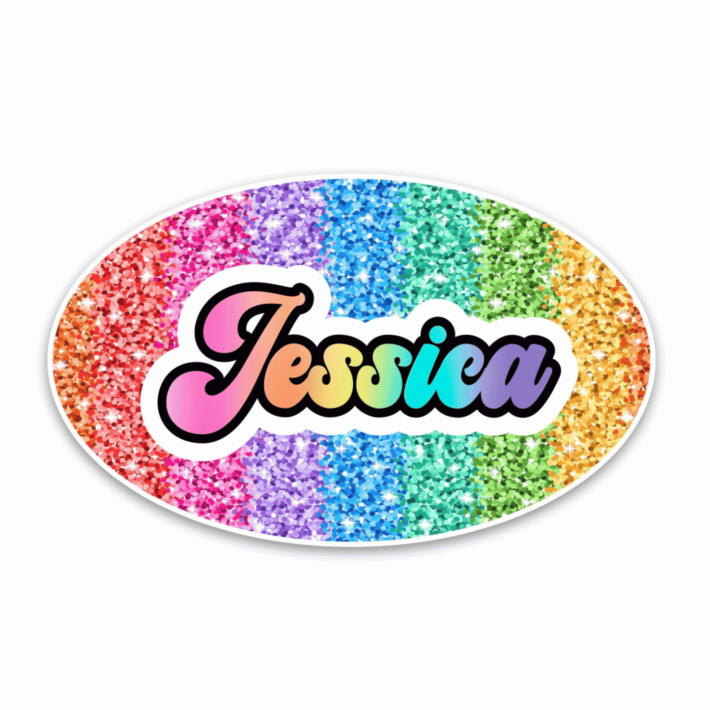 Personalized Cling It Oval