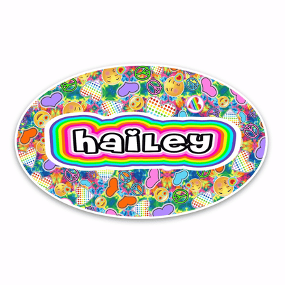Personalized Cling It Oval