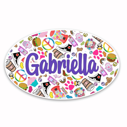 Personalized Cling It Oval