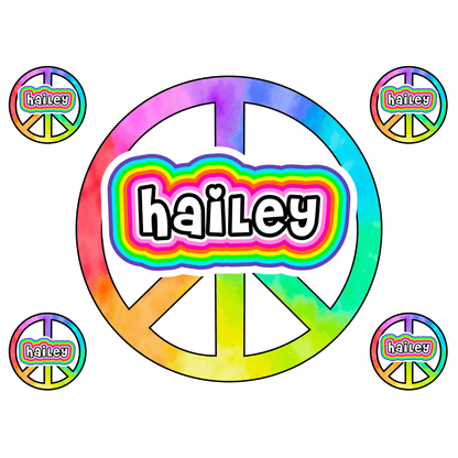 Cling It Shapes - Peace Signs