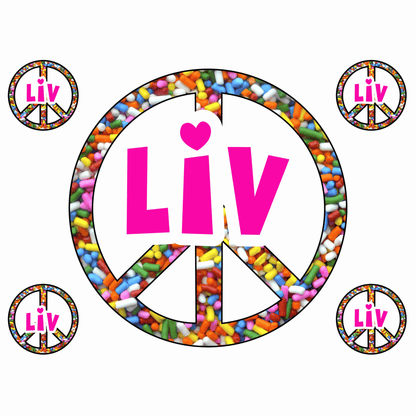 Cling It Shapes - Peace Signs