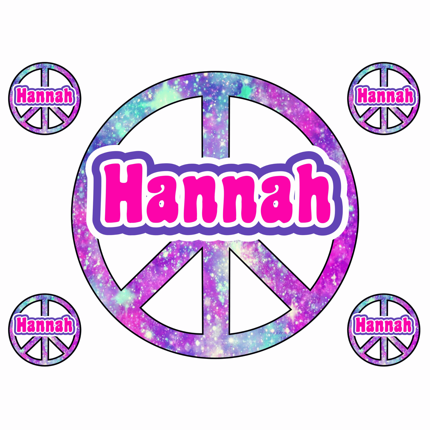 Cling It Shapes - Peace Signs