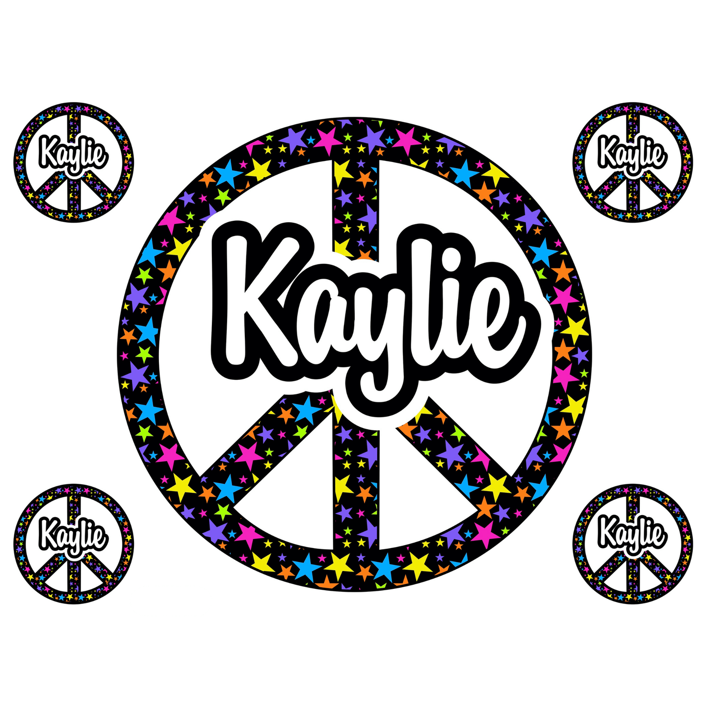 Cling It Shapes - Peace Signs