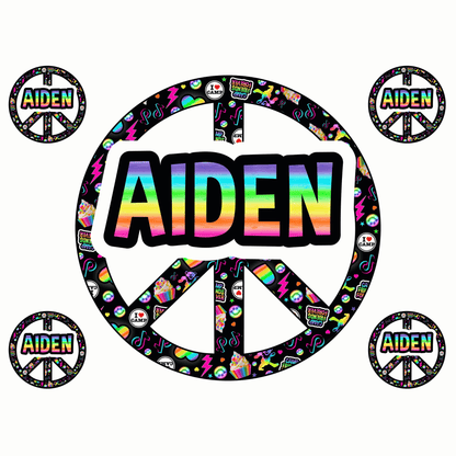 Cling It Shapes - Peace Signs