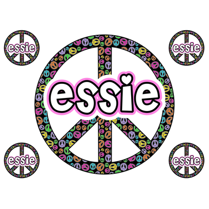 Cling It Shapes - Peace Signs