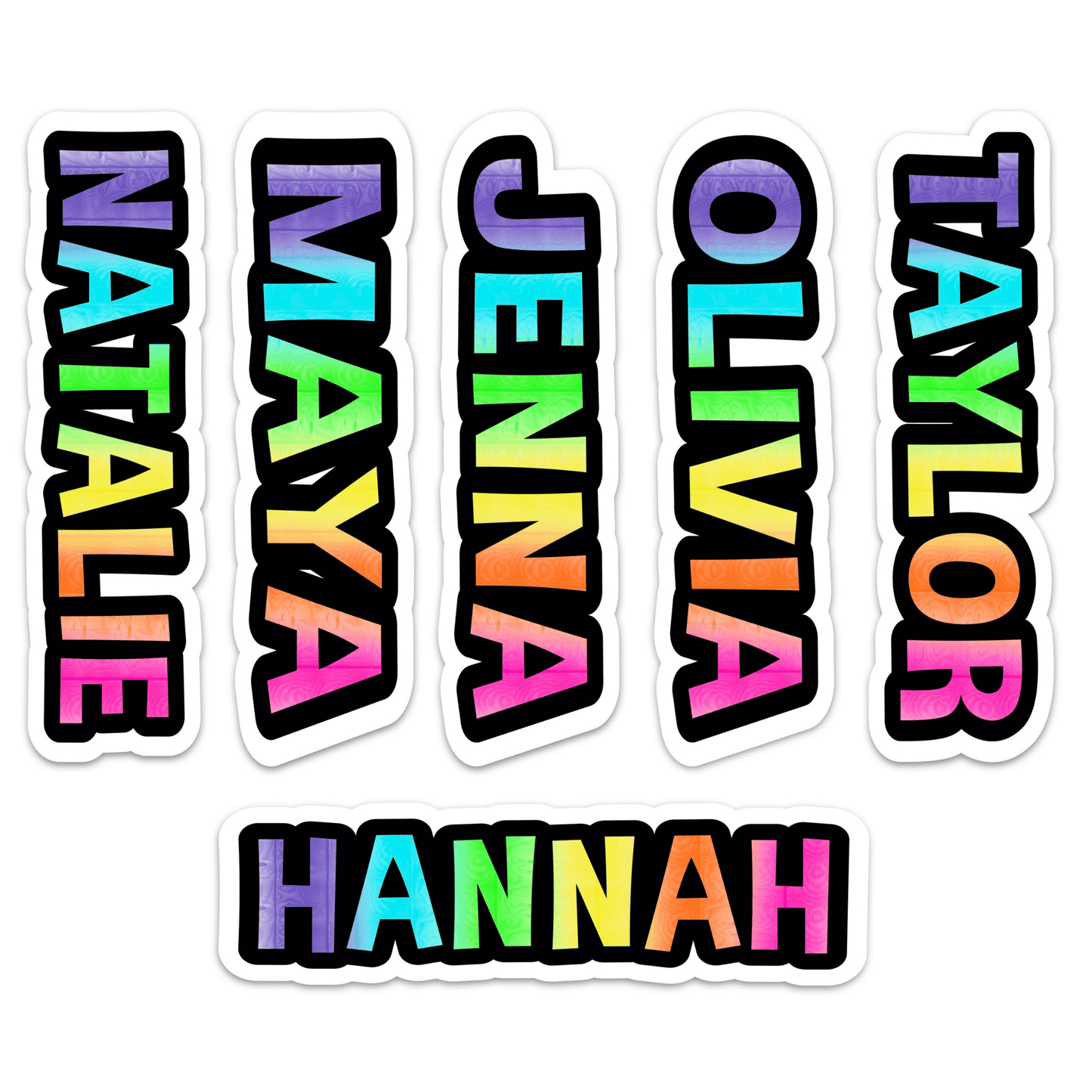 Cling It Word in Rainbow Wood