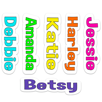 Cling It Word in Happy Font