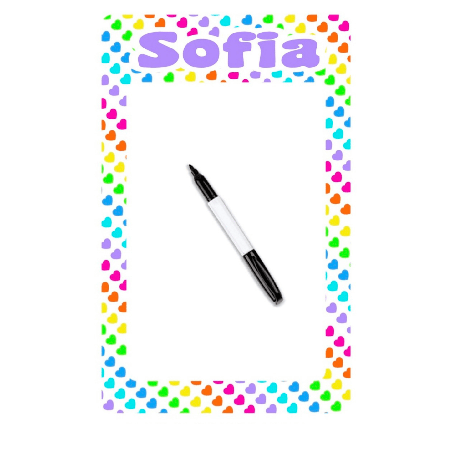 Personalized Laminated Dry Erase Board