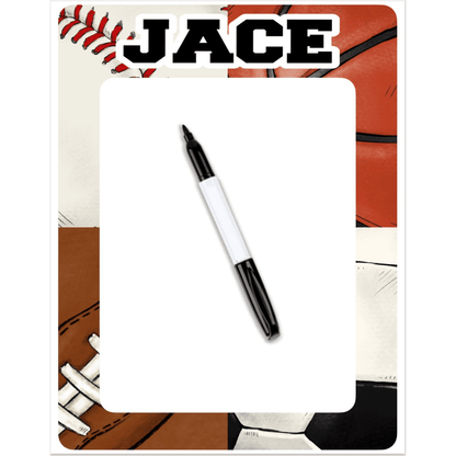 Personalized Laminated Dry Erase Board