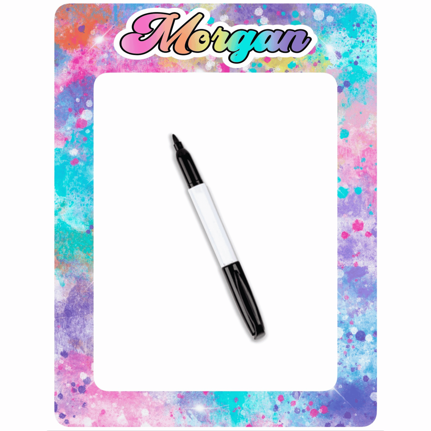 Personalized Laminated Dry Erase Board