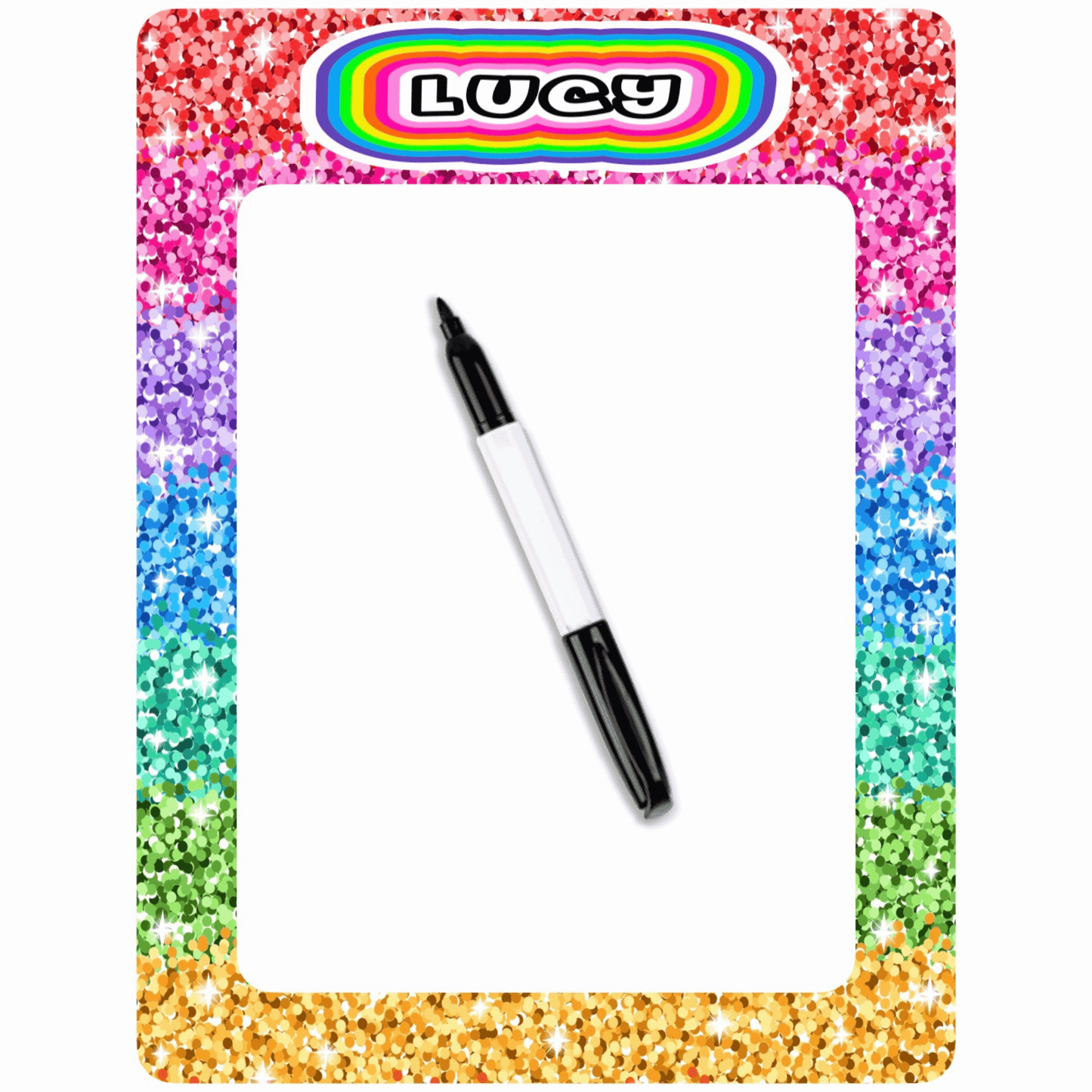 Personalized Laminated Dry Erase Board