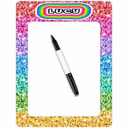 Personalized Laminated Dry Erase Board