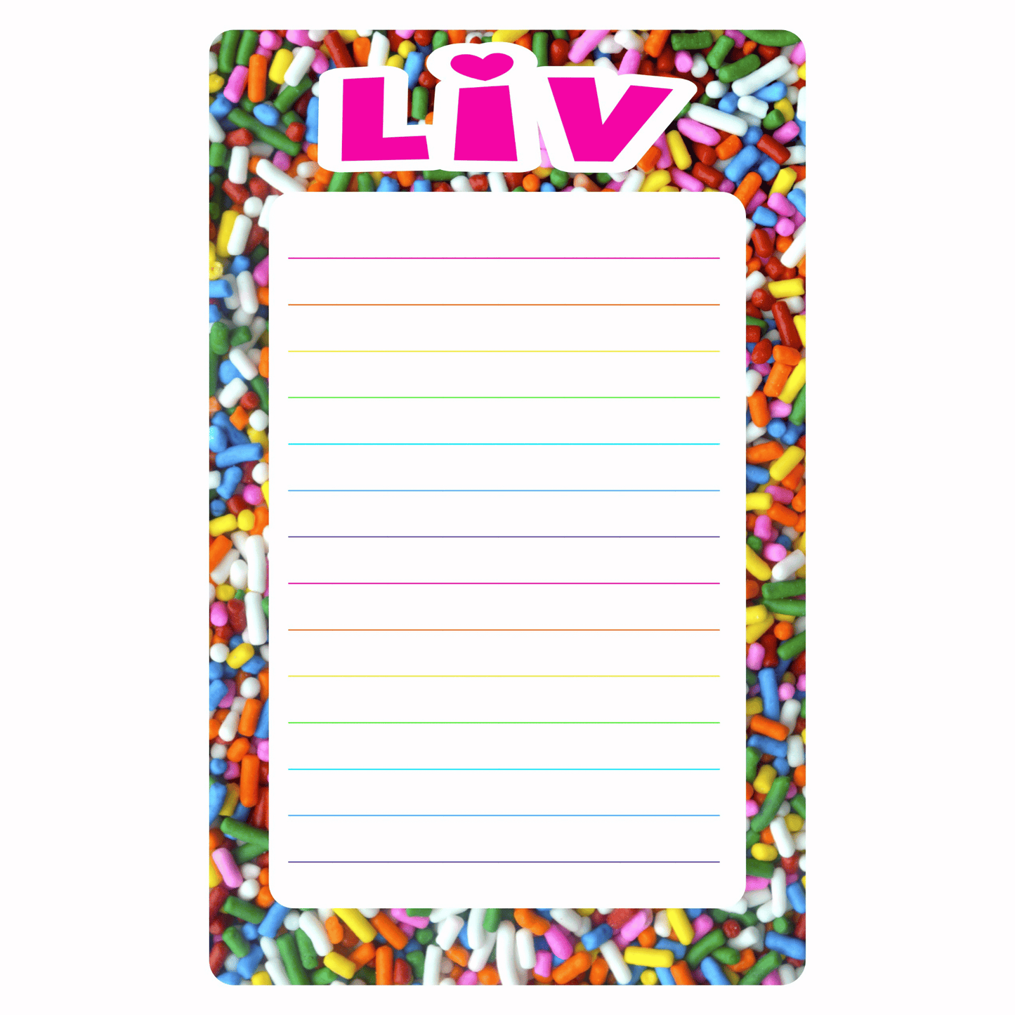 Personalized Lined Notepad (8.5" x 11")