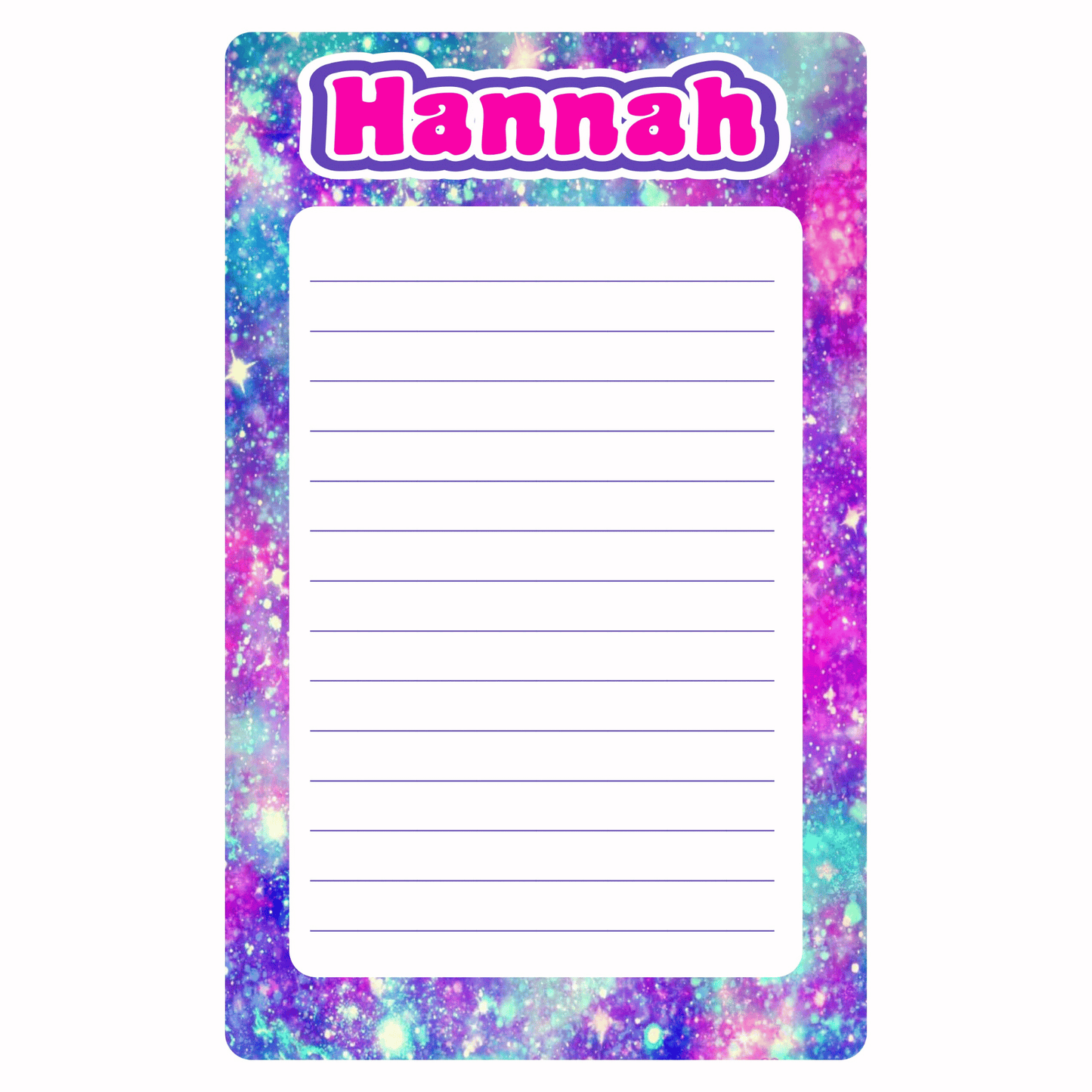 Personalized Lined Notepad (8.5" x 11")