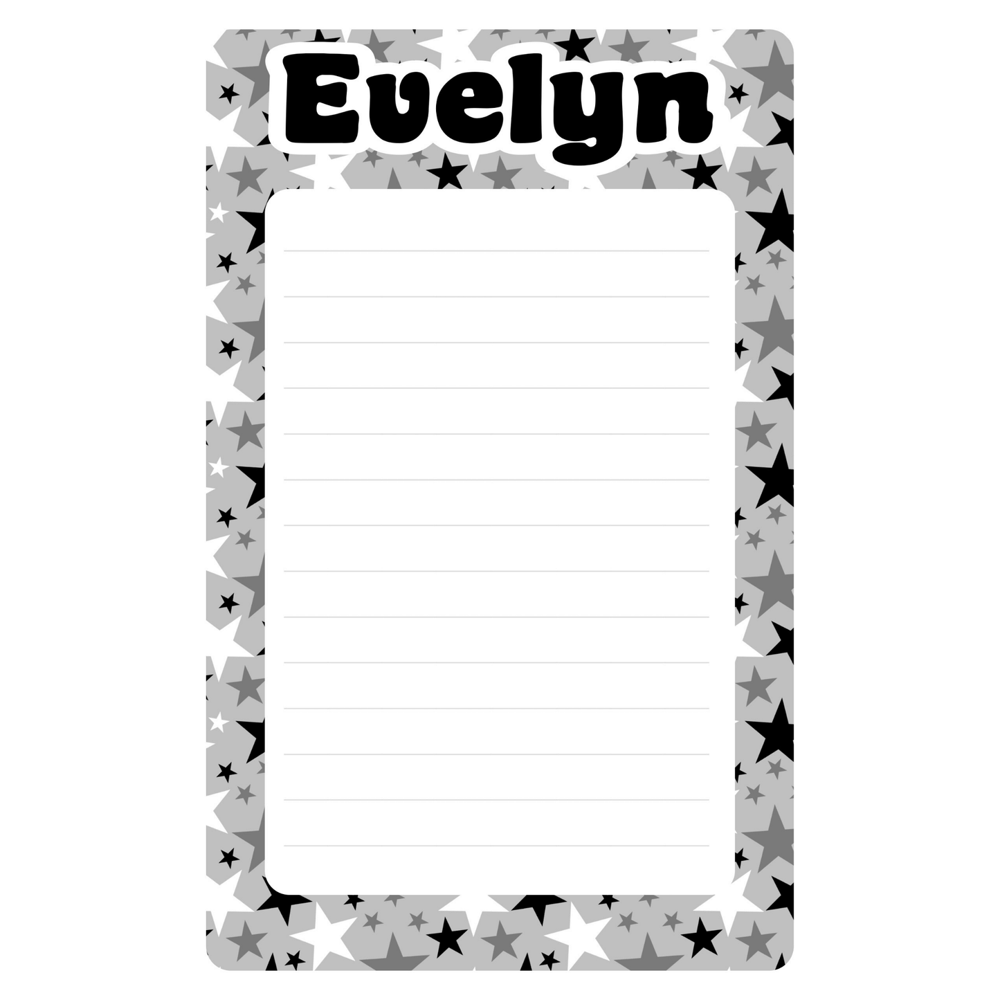 Personalized Lined Notepad (8.5" x 11")
