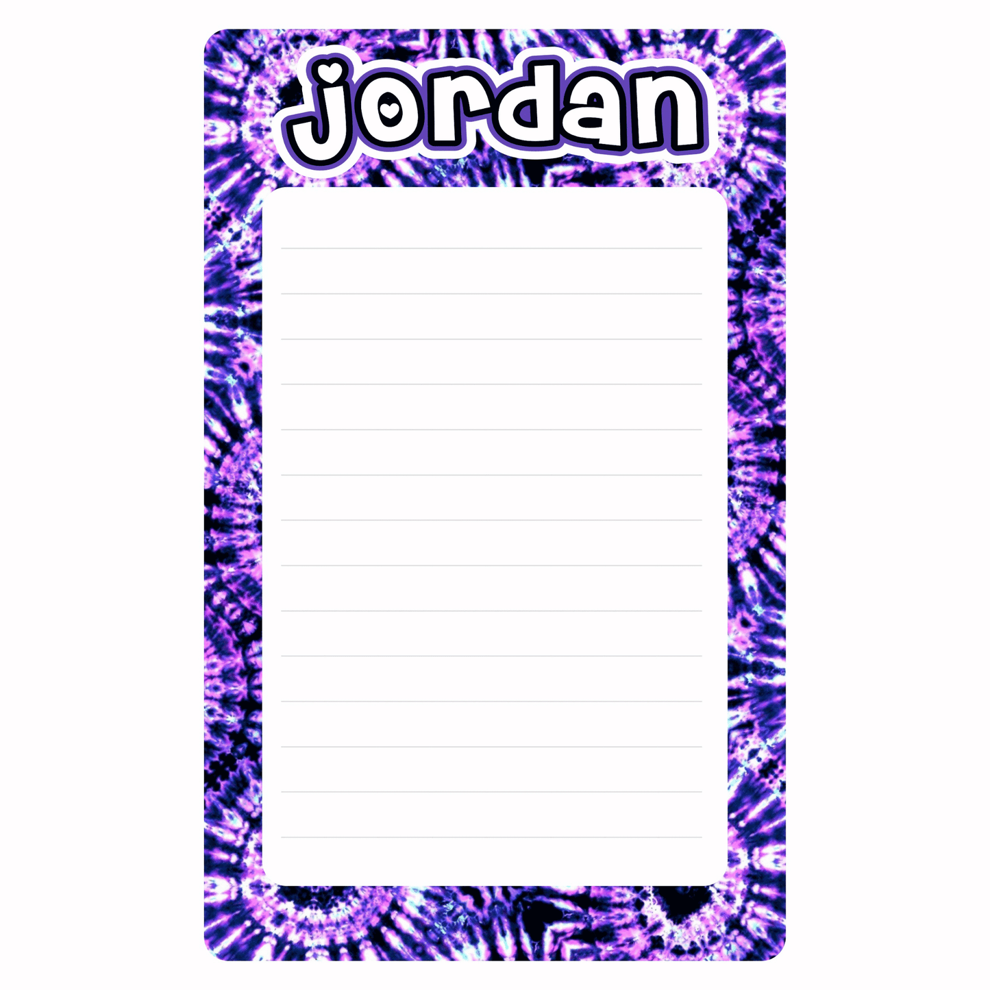 Personalized Lined Notepad (8.5" x 11")