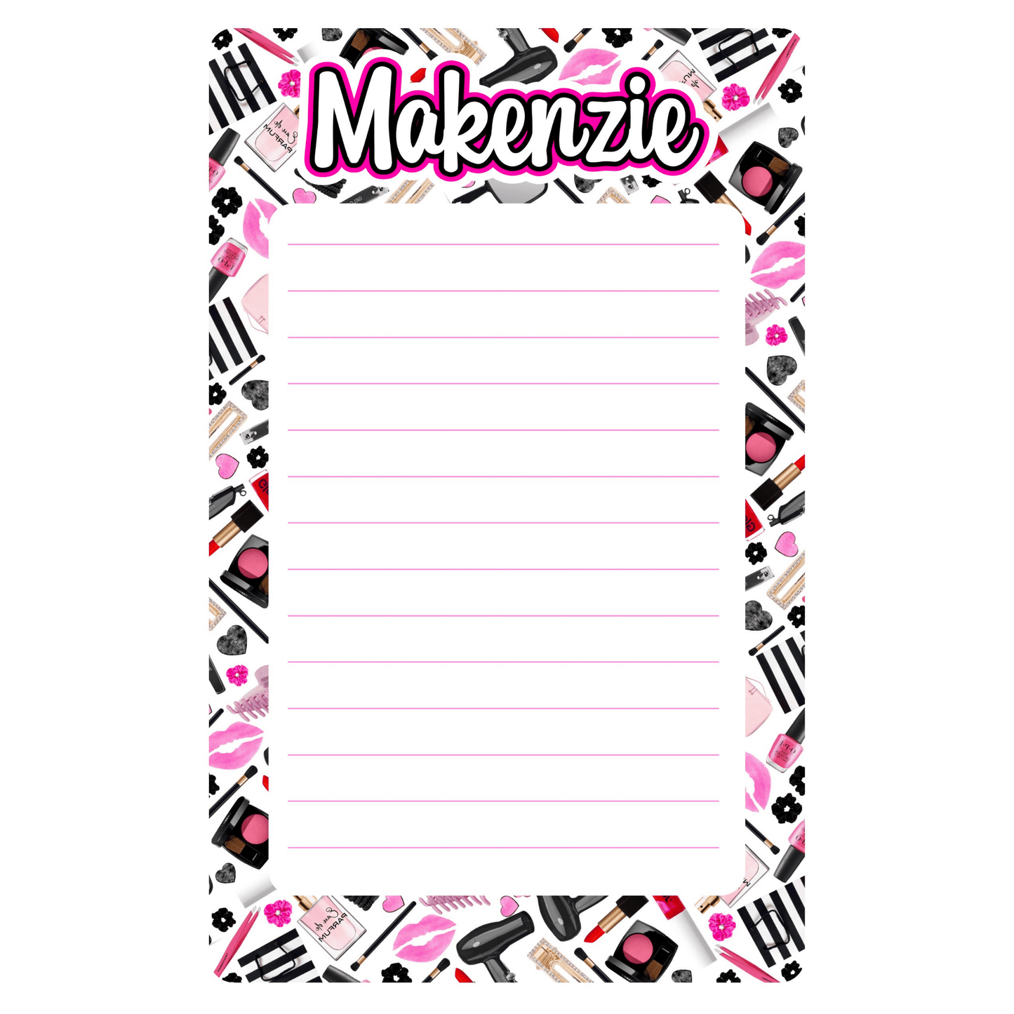 Personalized Lined Notepad (8.5" x 11")