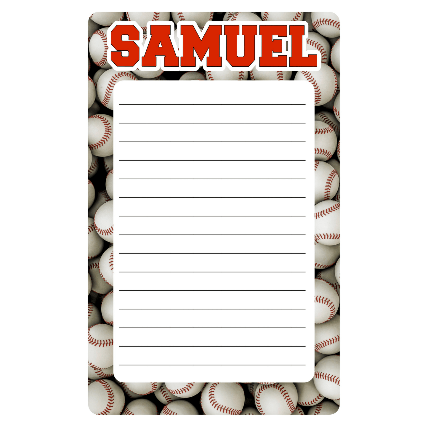 Personalized Lined Notepad (8.5" x 11")