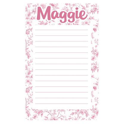 Personalized Lined Notepad (8.5" x 11")