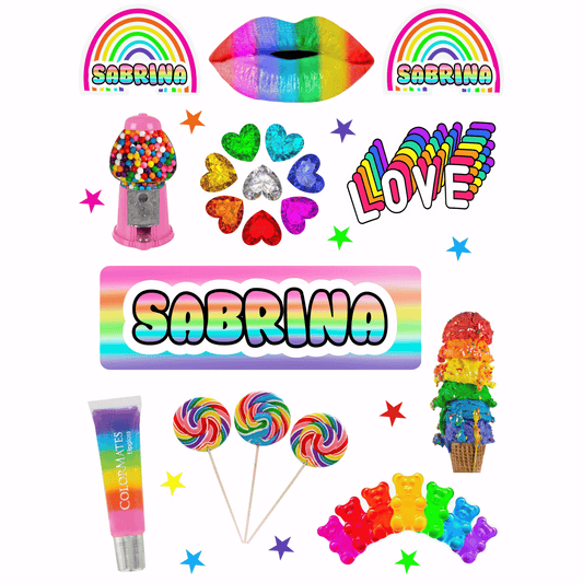 Cling It Sheet - CI 340 Rainbow Gem (9x12)