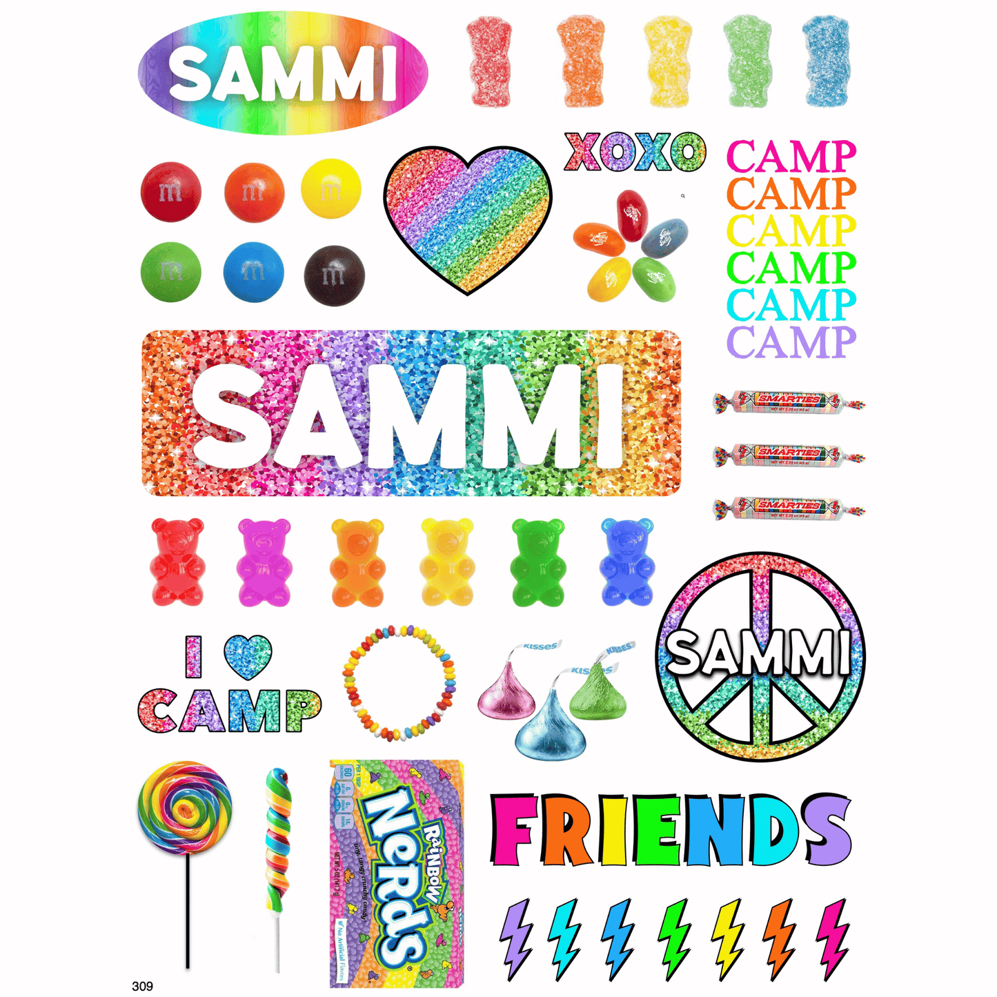 Cling It Sheet - CI 309 Sweet (9x12)