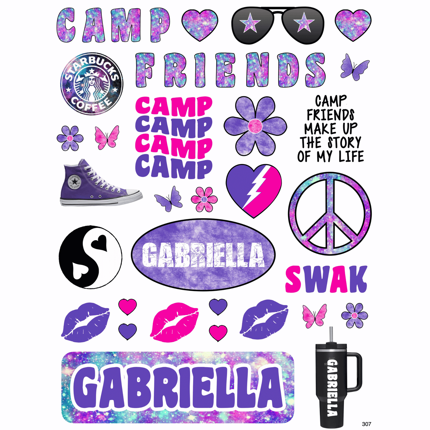 Cling It Sheet - CI 307 Stardust (9x12)