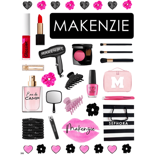 Cling It Sheet - CI 306 Makeup (9x12)