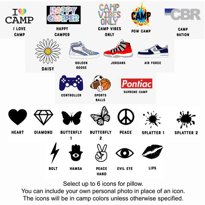 Camp Postcard Pillow