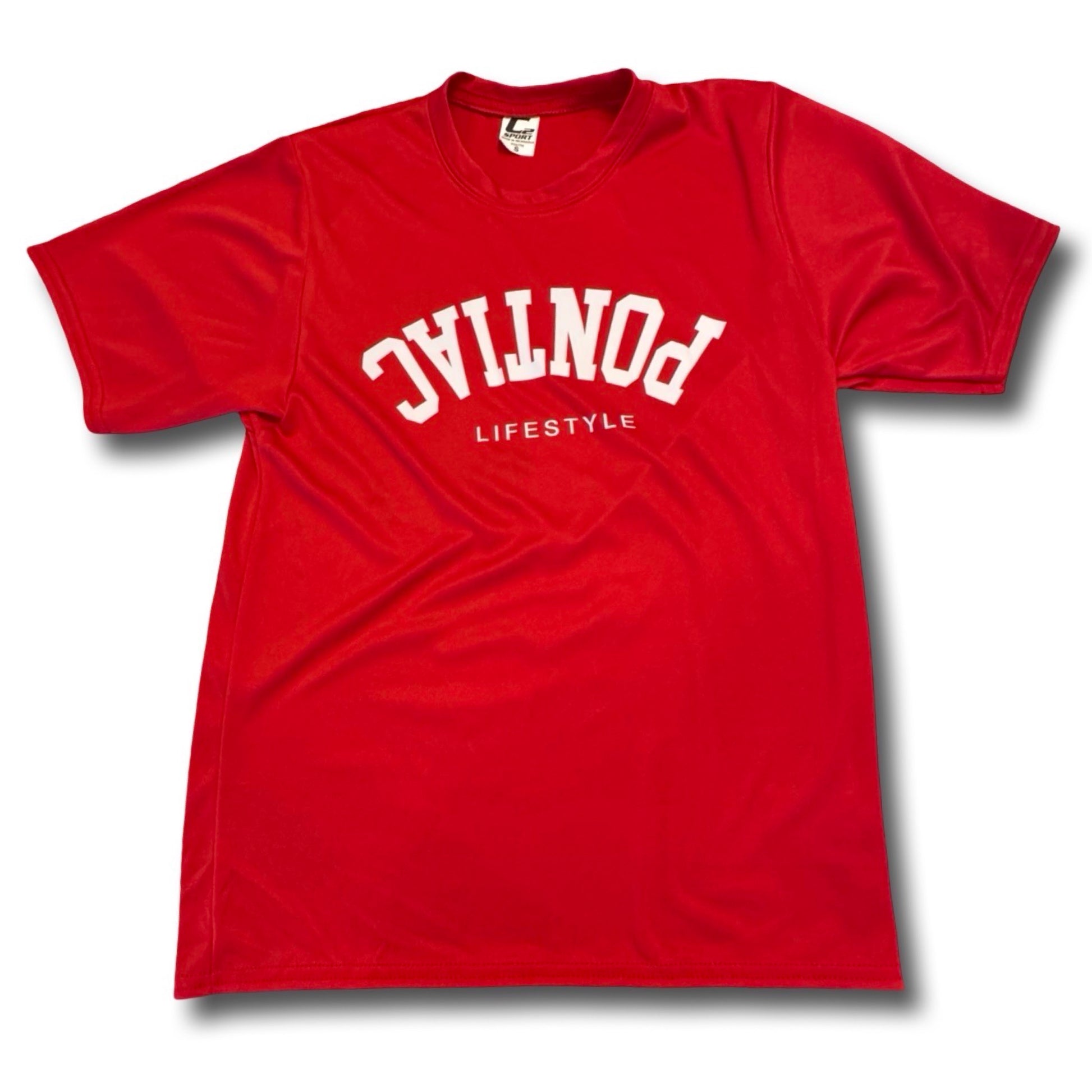 Upside Down Pontiac Red Shirt - YS - Sale - Ready to Ship - R2S