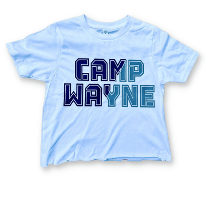 Hip-P Split Font Caps Cropped Camp Shirt