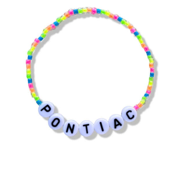 Neon Rainbow Seed Bead Single Bracelet