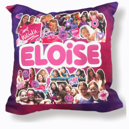 Photo Collage Personalized Pillow (12" x 12")