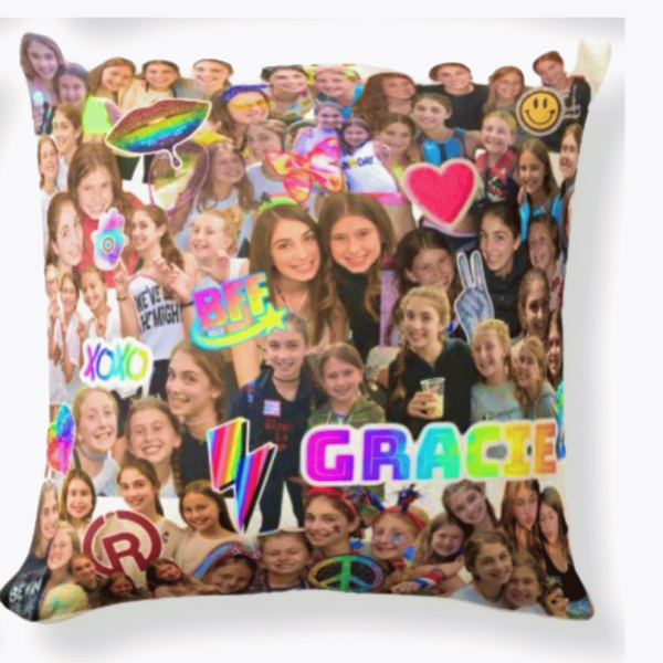 Photo Collage Personalized Pillow (12" x 12")