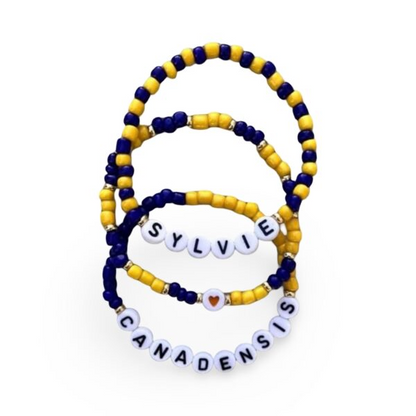 Seed Bead Traditional Camp Colors Bracelet Stack – (Set of 3)