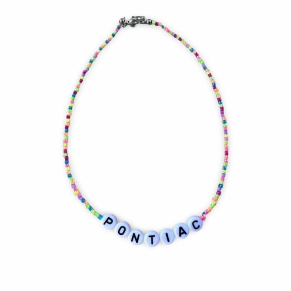 Neon Rainbow Seed Bead Necklace