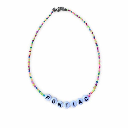 Neon Rainbow Seed Bead Necklace