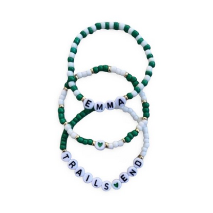 Seed Bead Traditional Camp Colors Bracelet Stack – (Set of 3)