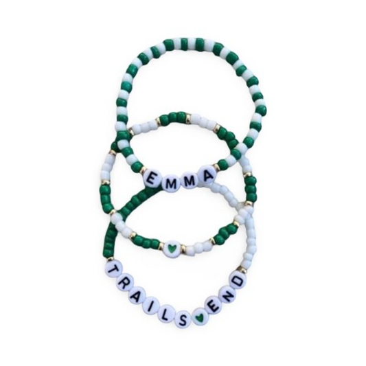 Seed Bead Traditional Camp Colors Bracelet Stack – (Set of 3)
