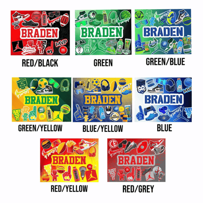 Create'd Predesigned Horizontal Camp Color Collages Backgrounds- Boys 2024