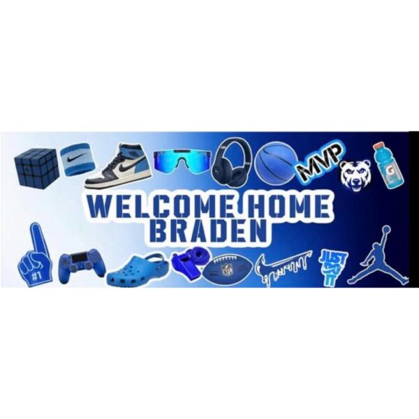Welcome Home Banner – Camp Color Collage