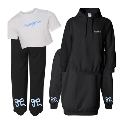 Ribbon Hoodie - Sweatpants - Shirt- Custom Press