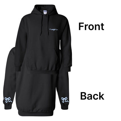 Ribbon Hoodie -Front &amp; Back - Custom Press
