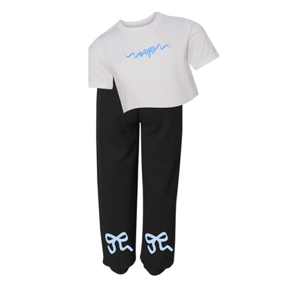 Ribbon Shirt - Sweatpants - Custom Press